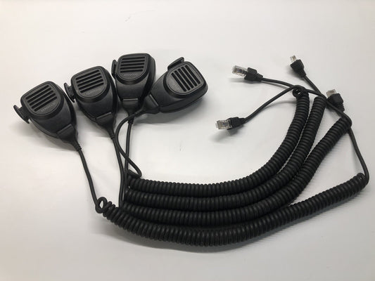 Lot (4) Kenwood KMC-30 Standard Hand Microphone - Black