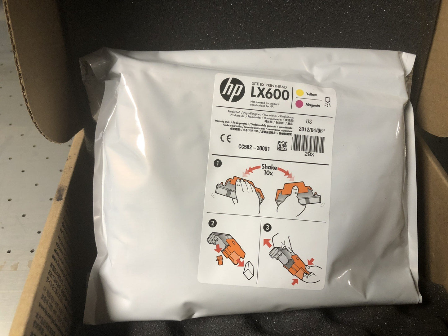 Hp Printhead Scitex L65500 Lx800 Lx600 / Cc582a No. 786 Magenta Yellow