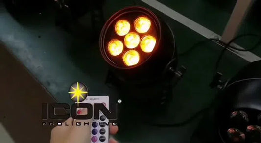 Par LED 6X15W Wi-fi, Remote and DMX IP6