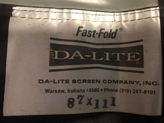 Replacement screen for Da-Lite Fast-Fold Trusss Frame 7.5' x10'