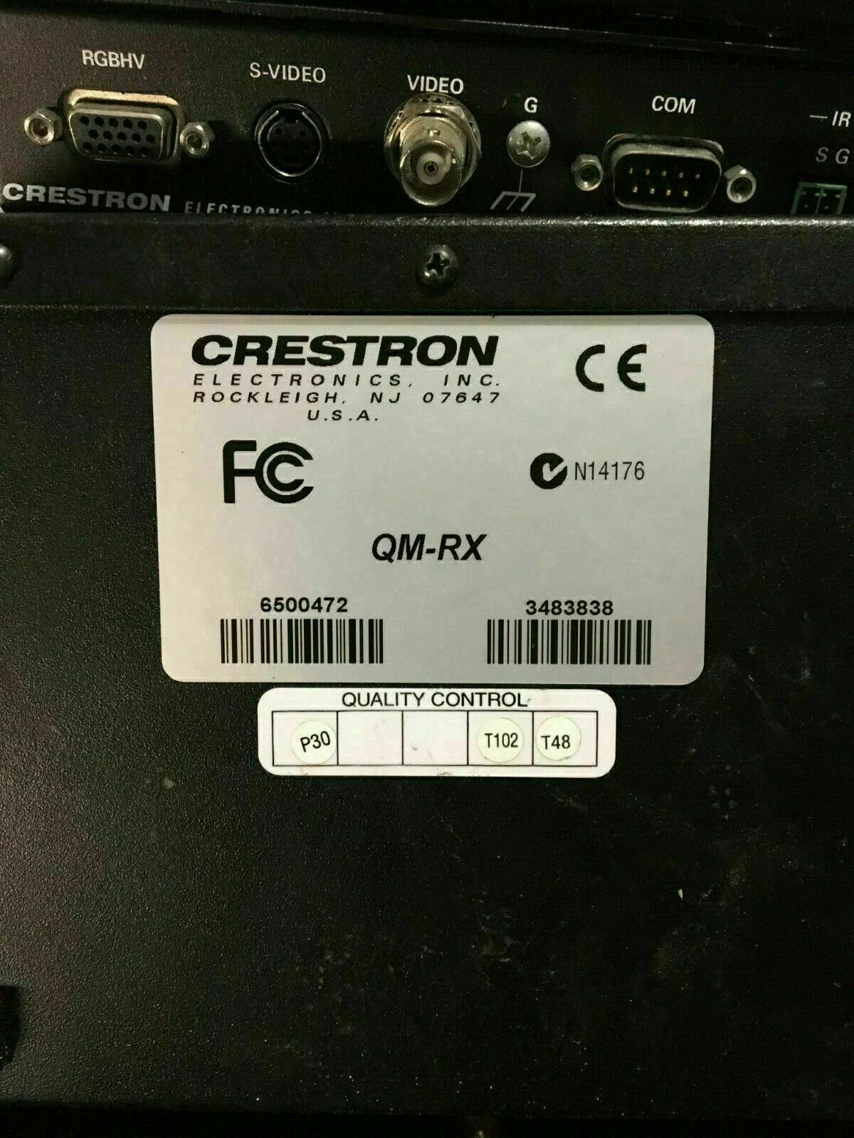 LOT OF 6 CRESTRON QM-RX