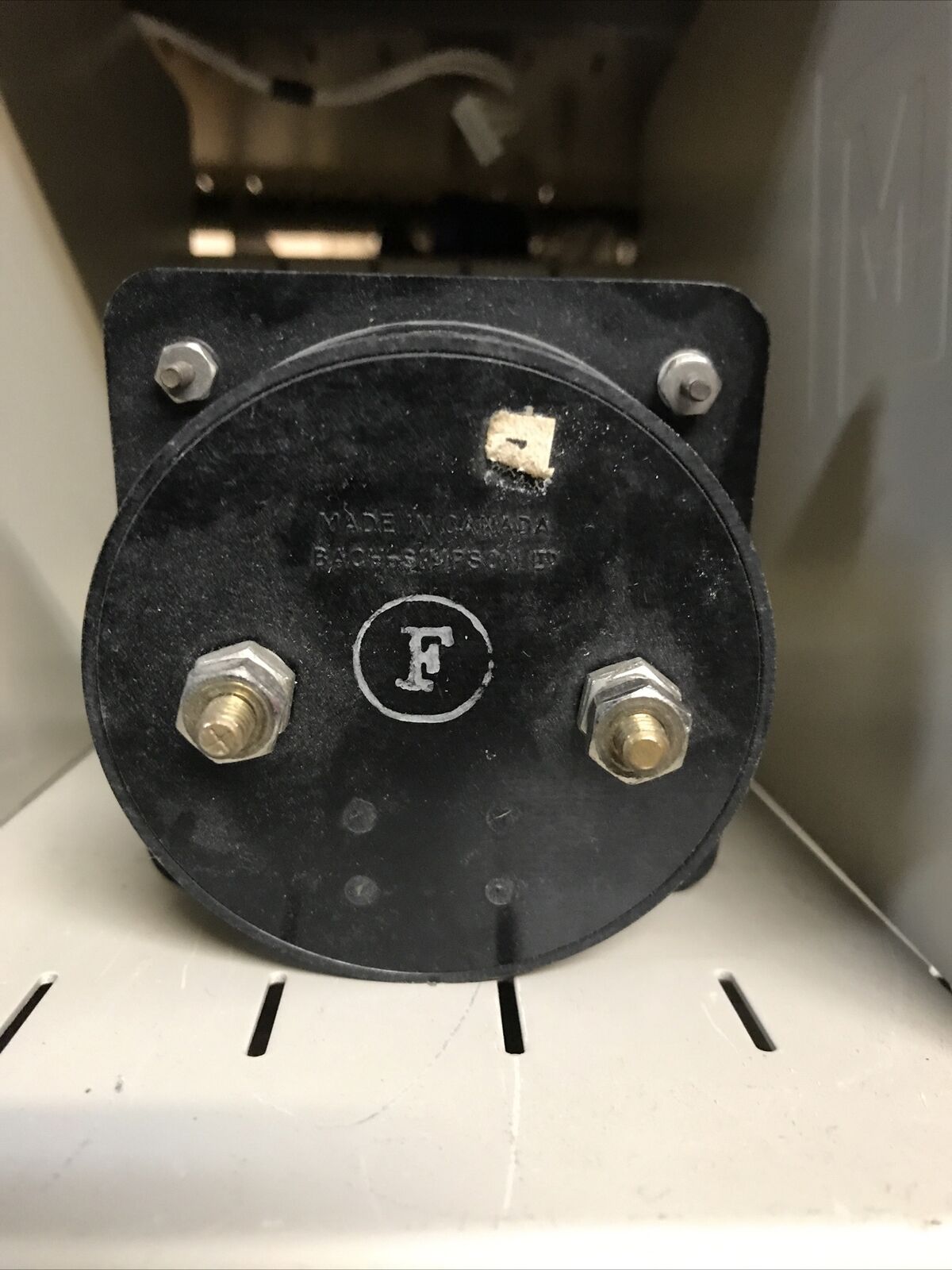 Vintage Simpson Radio Panel Meter Simpson 0-10 DC Amperes Square Model 27