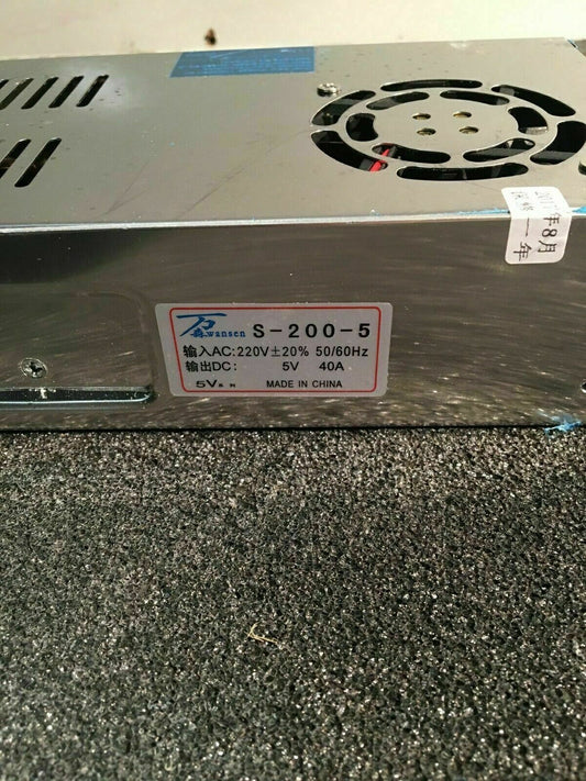 S-200-5 5V 40A 200W Switching Power Supply