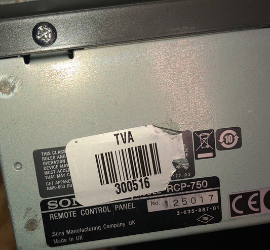 Sony RCP-750 Remote Control Panel for BVP and HDC Sony Camcorder Camera Series