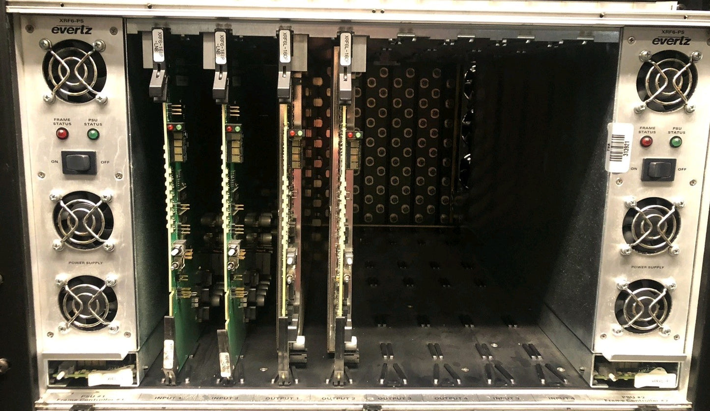 Evertz XRF6 32x32 RF Matrix Router – Complete Working System with Remote X-NCP2