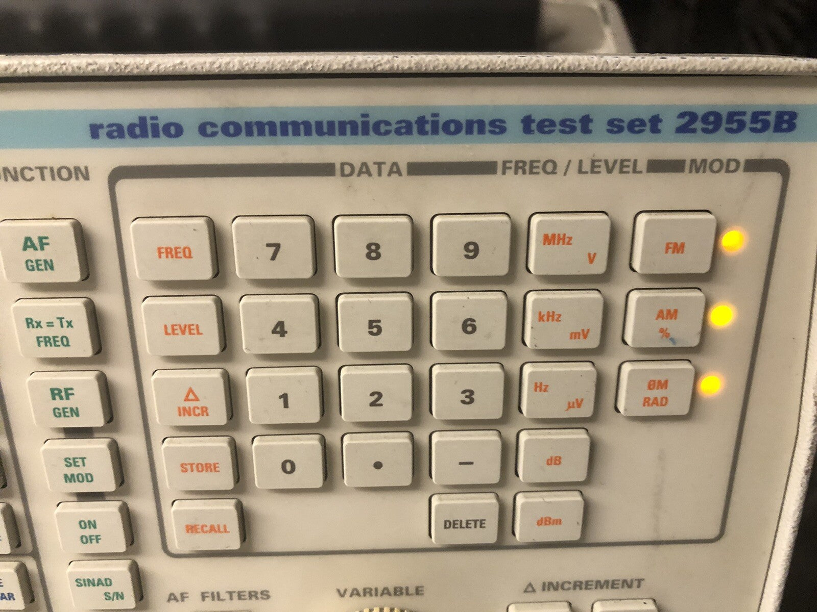 Marconi Instruments 2955B Radio Communications, Opt 01,06 All Tests Passed!