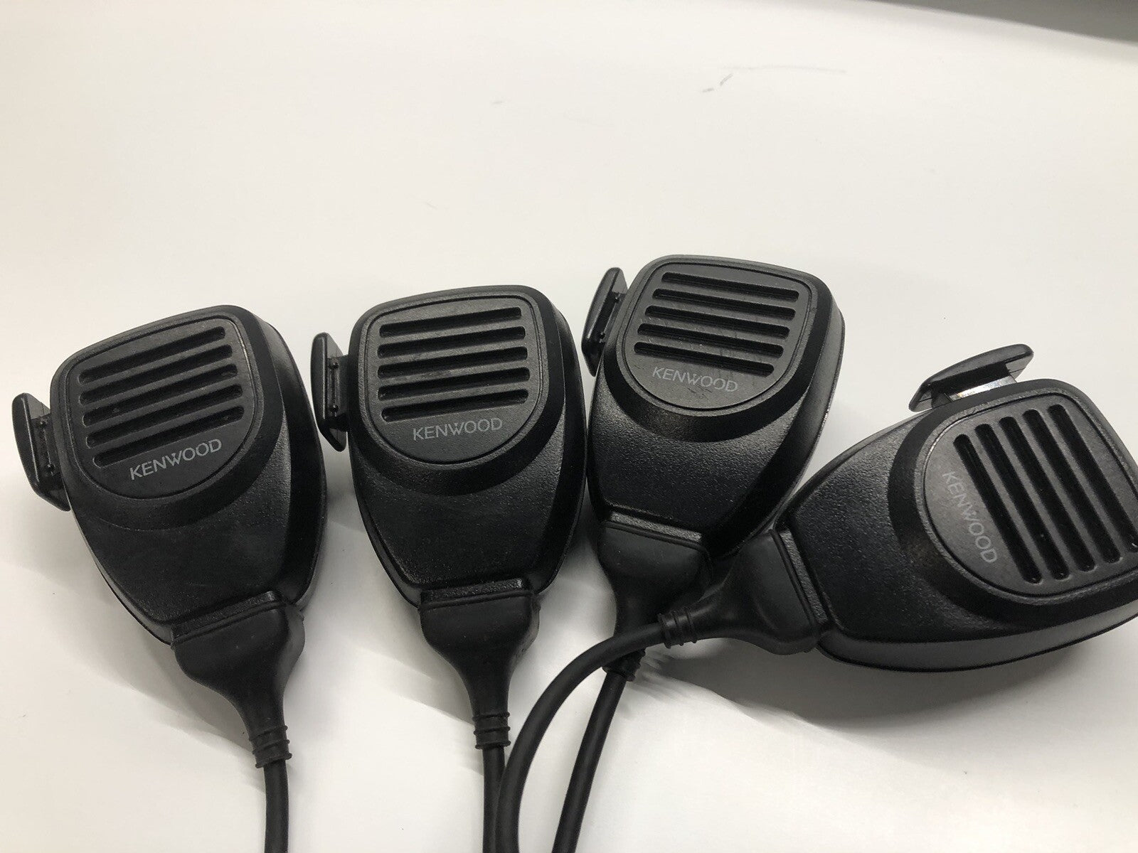 Lot (4) Kenwood KMC-30 Standard Hand Microphone - Black