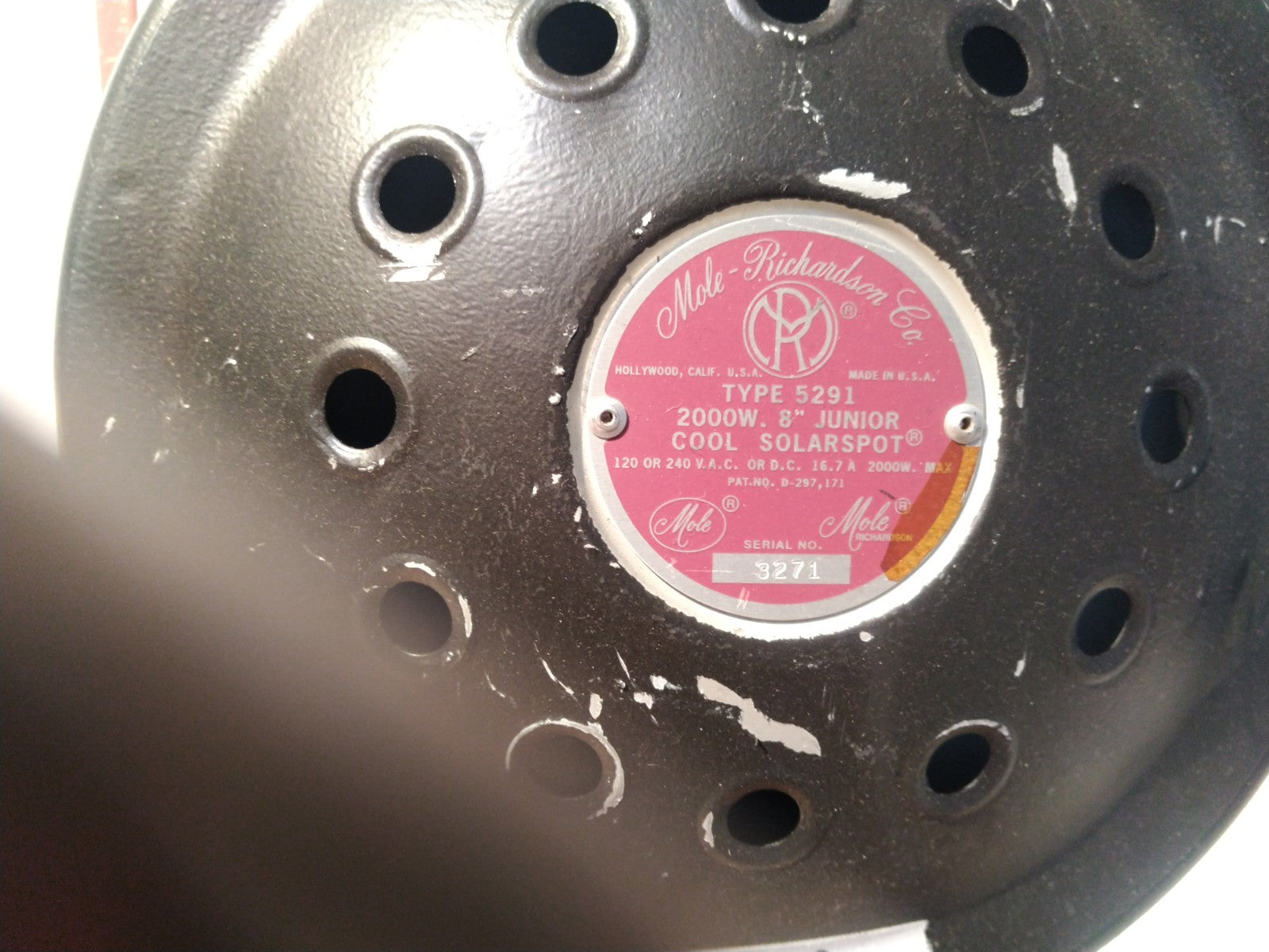 Mole Richardson 2000W Type 5291, Led Daylight Retrofit