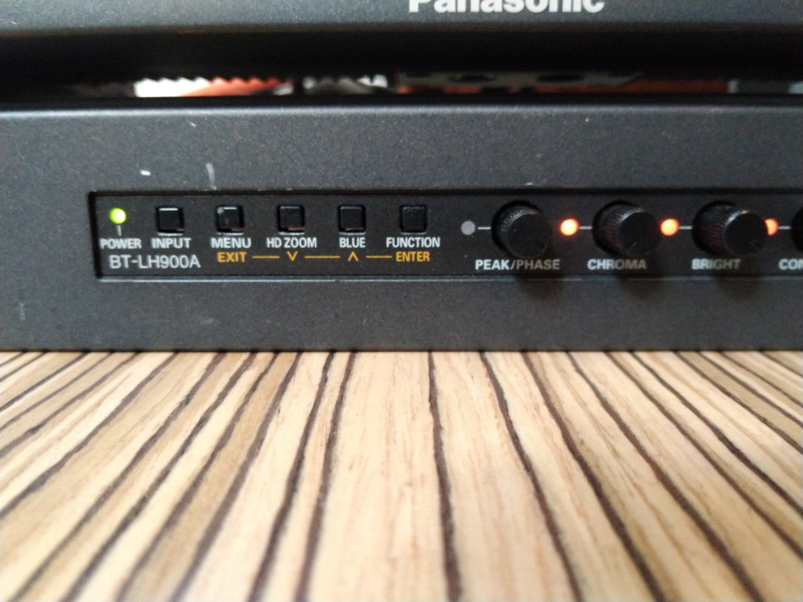 Dual Panasonic BT-LH900AP Monitor with Anton Bauer battery terminal, Rackmount