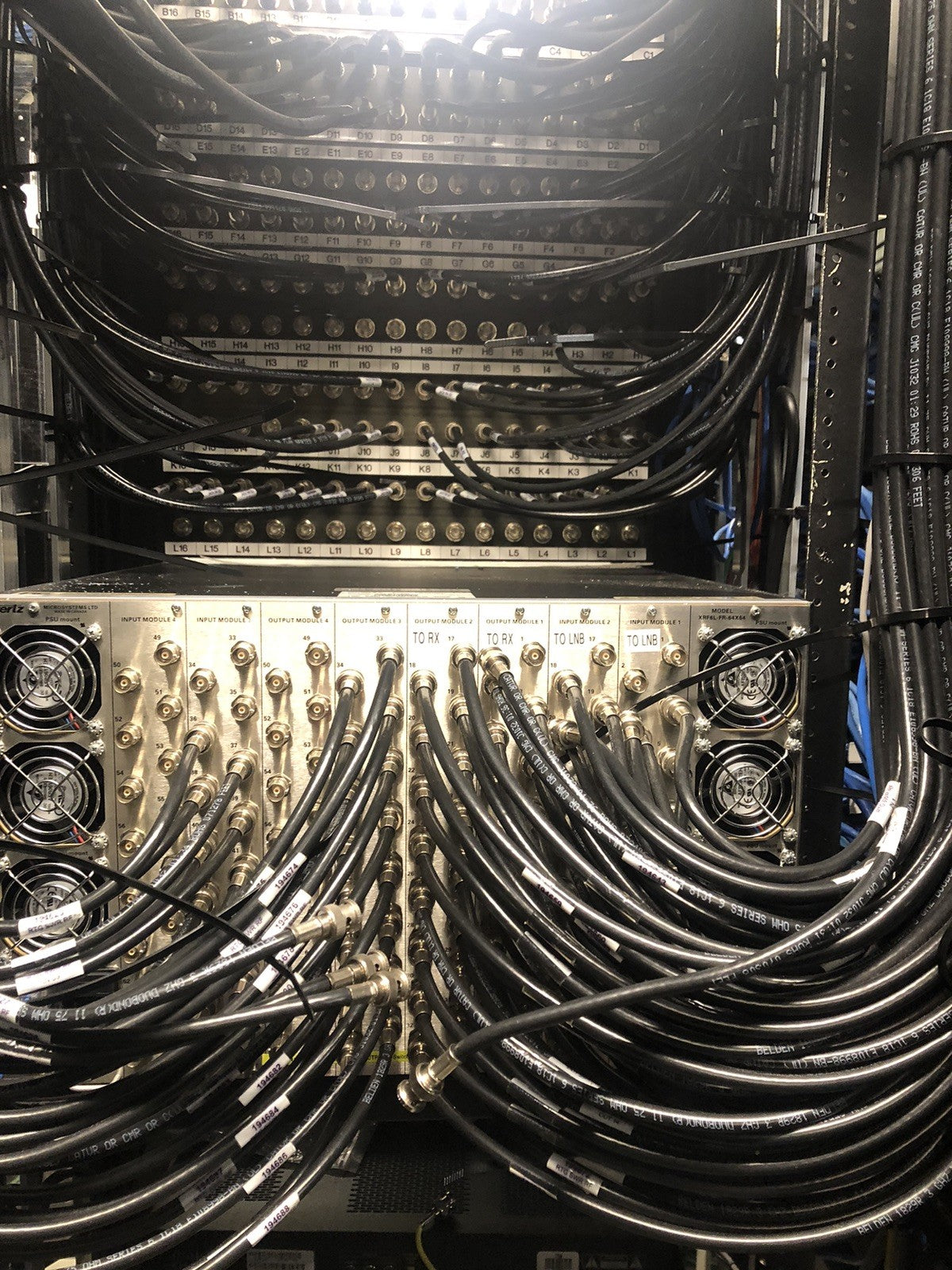 Evertz XRF6 32x32 RF Matrix Router – Complete Working System with Remote X-NCP2