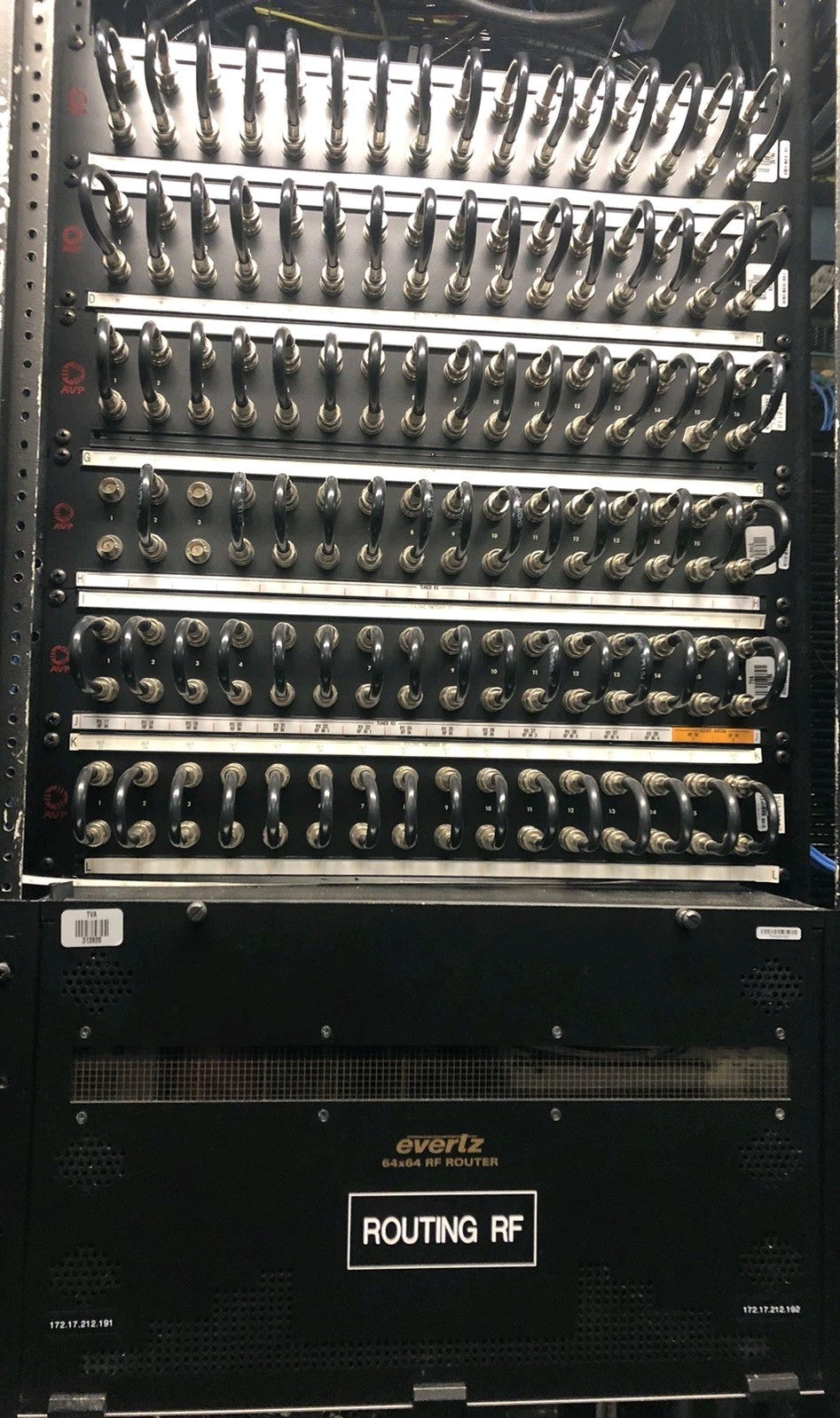 Evertz XRF6 32x32 RF Matrix Router – Complete Working System with Remote X-NCP2