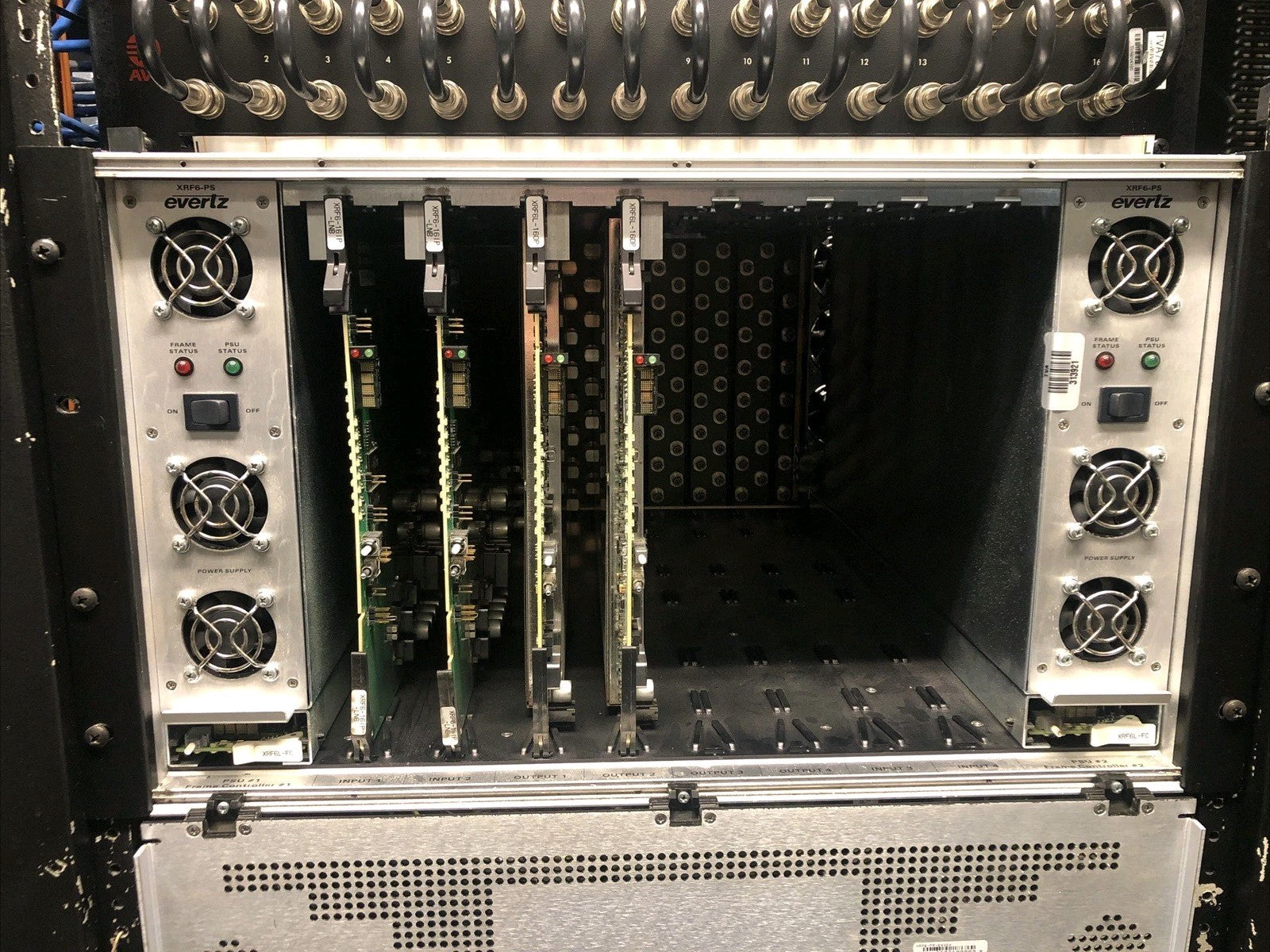 Evertz XRF6 32x32 RF Matrix Router – Complete Working System with Remote X-NCP2