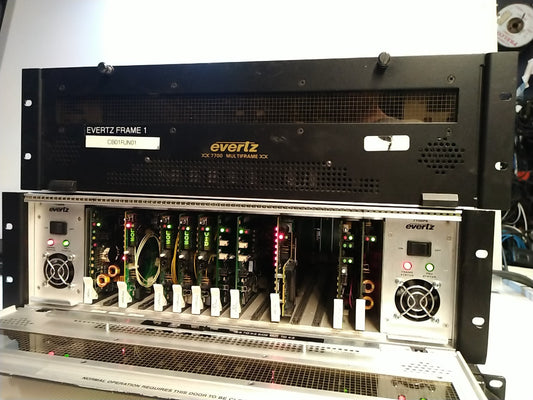Evertz 7700FR Multiframe With Many SD Card