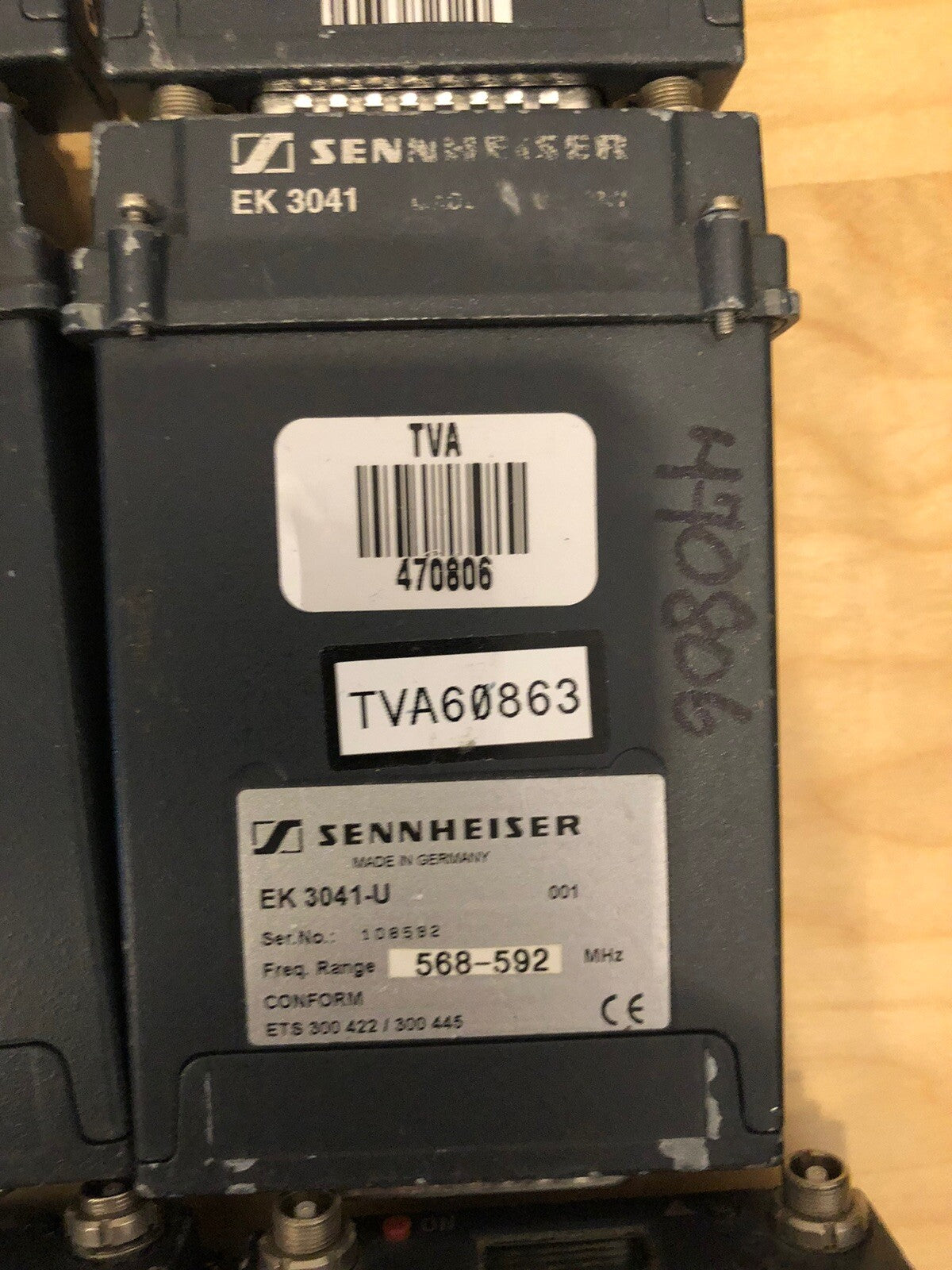 Sennheiser Receiver EK 3041U   568-592 Mhz