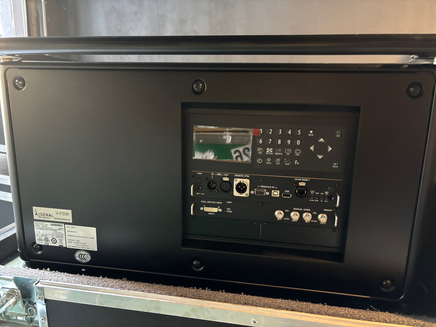 Barco HDX-W20 FLEX  WUXGA Large Venue Projector, Cage and Roadcase