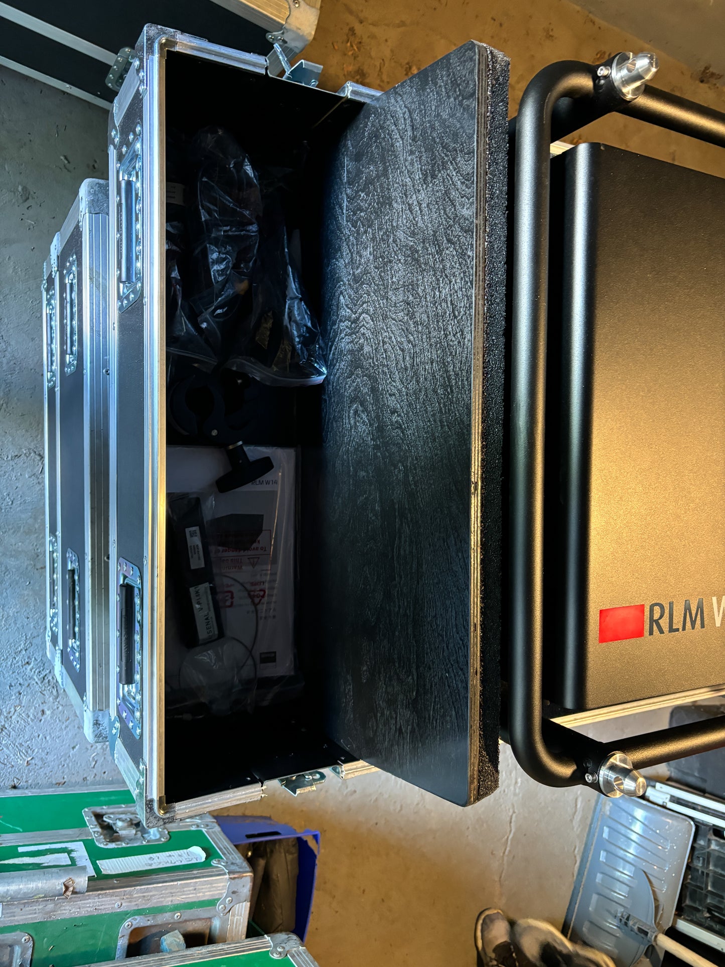 Barco RLM-W14 13,500 Lumens WUXGA Large Venue Projector, Cage and Roadcase