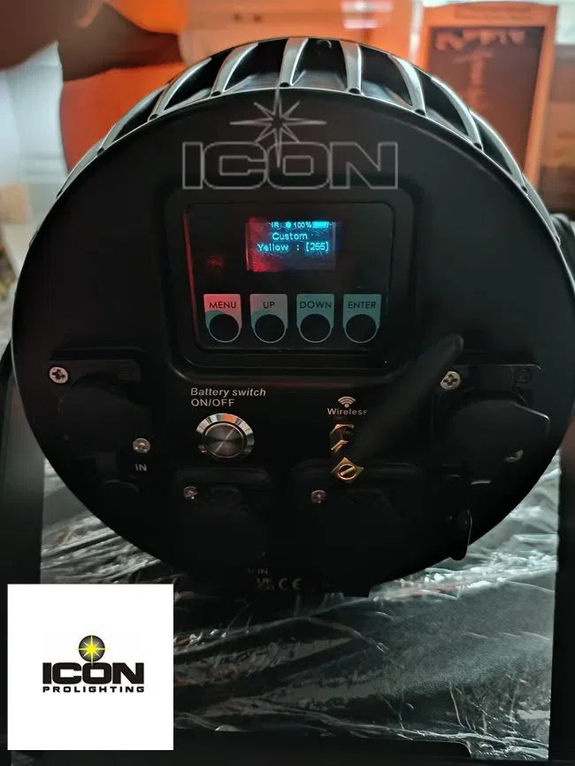 Par LED 6X15W Wi-fi, Remote and DMX IP6