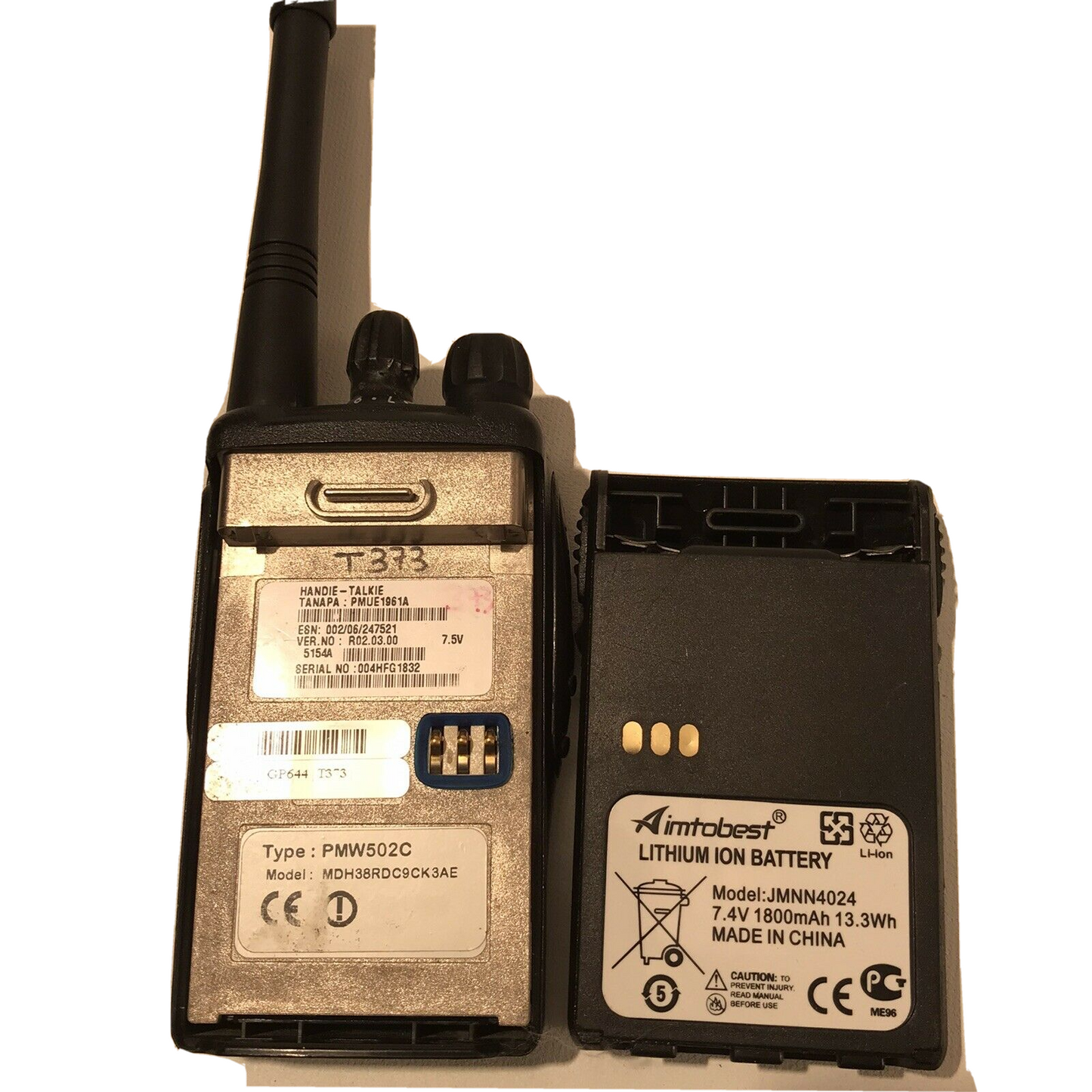 Motorola Radio Two-Way UHF GP644 (MDH38RDC9CK3AE) No charger