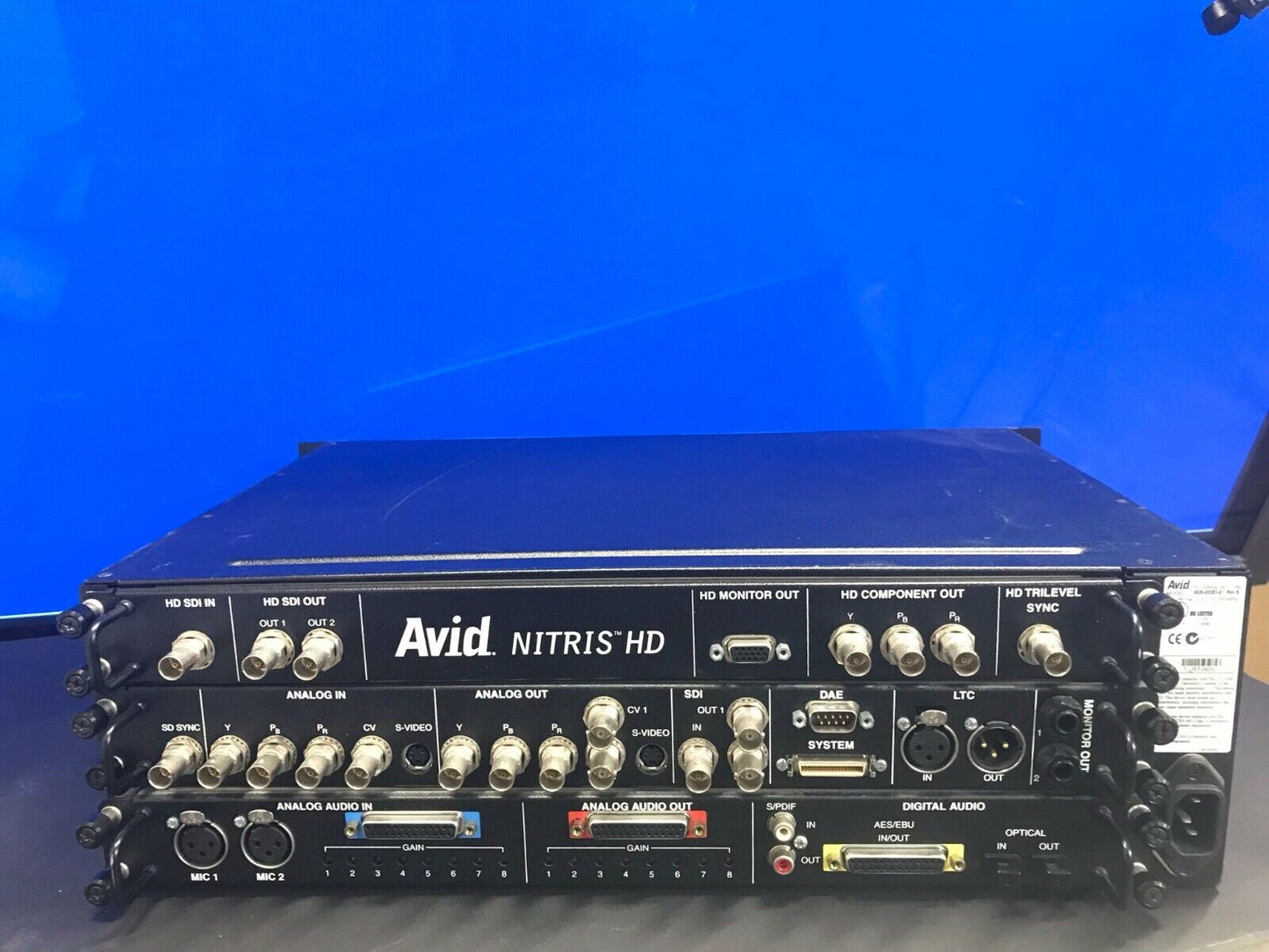 AVID NITRIS  0020-03283-01 HD Card Breakout Box Audio