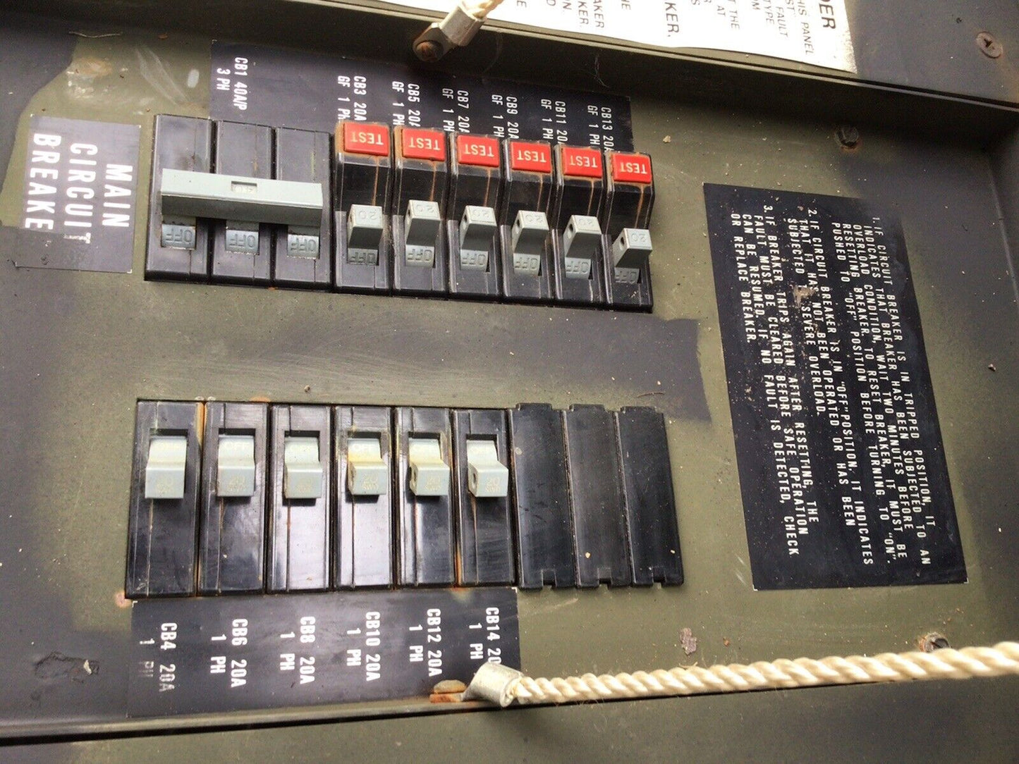 Military Power Distribution Box M40 A/P 3 PHASE 120/208V 40 AMP/PH (PDISE)