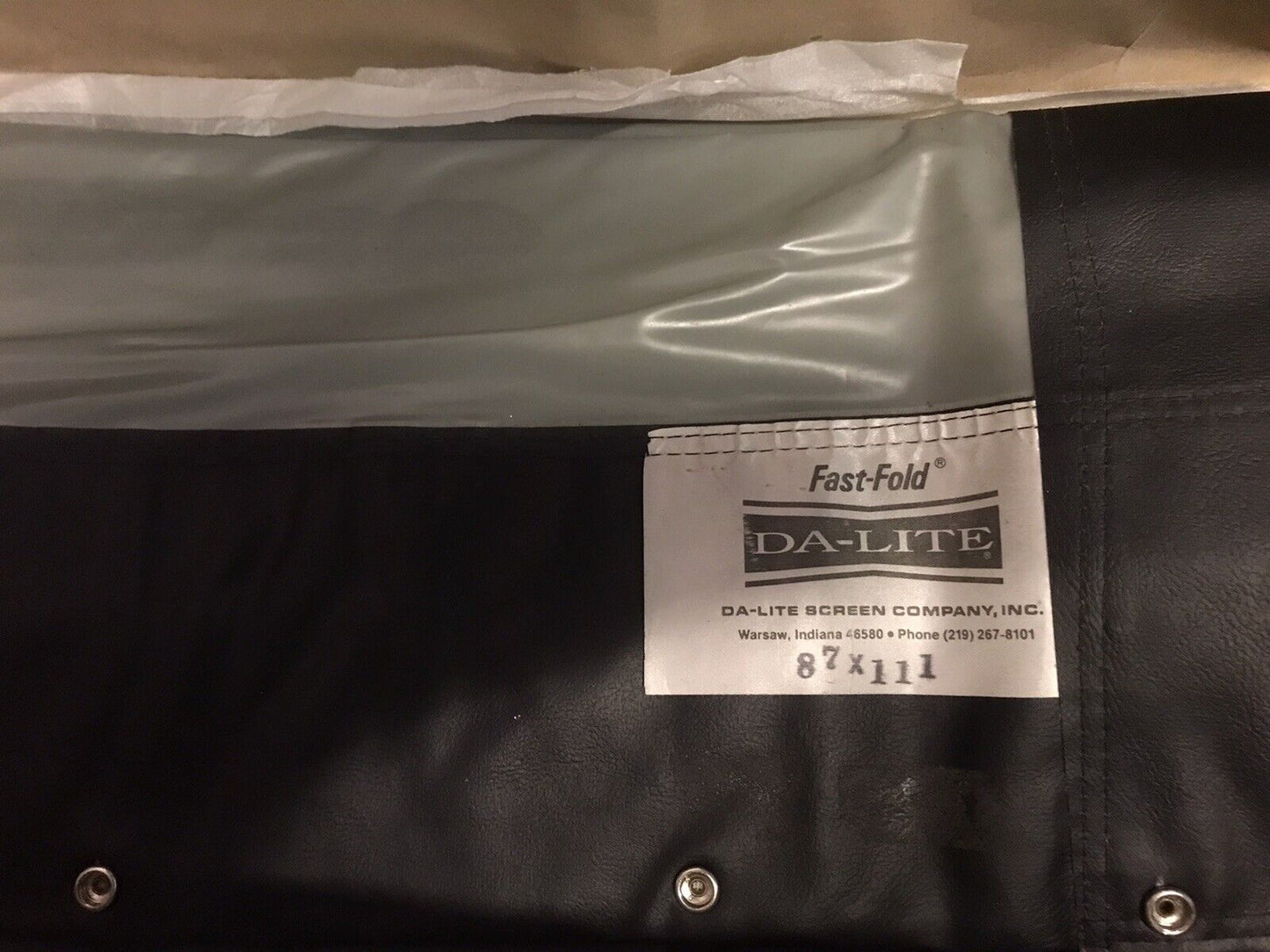 Replacement screen for Da-Lite Fast-Fold Trusss Frame 7.5' x10'