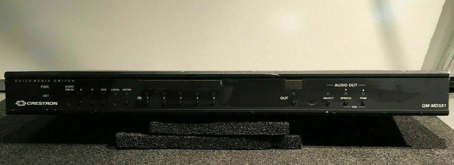 Crestron QUICK Media SWITCH Model QM-MD5X1 Rack Mount