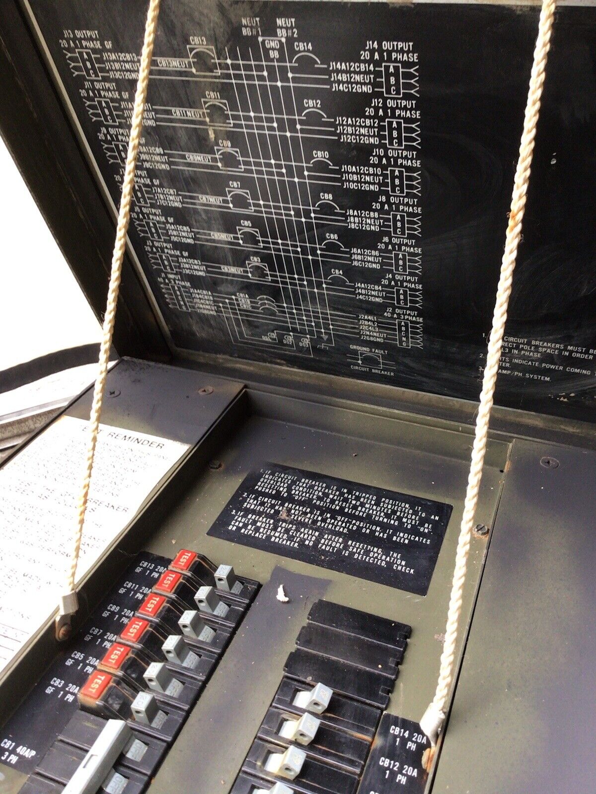 Military Power Distribution Box M40 A/P 3 PHASE 120/208V 40 AMP/PH (PDISE)