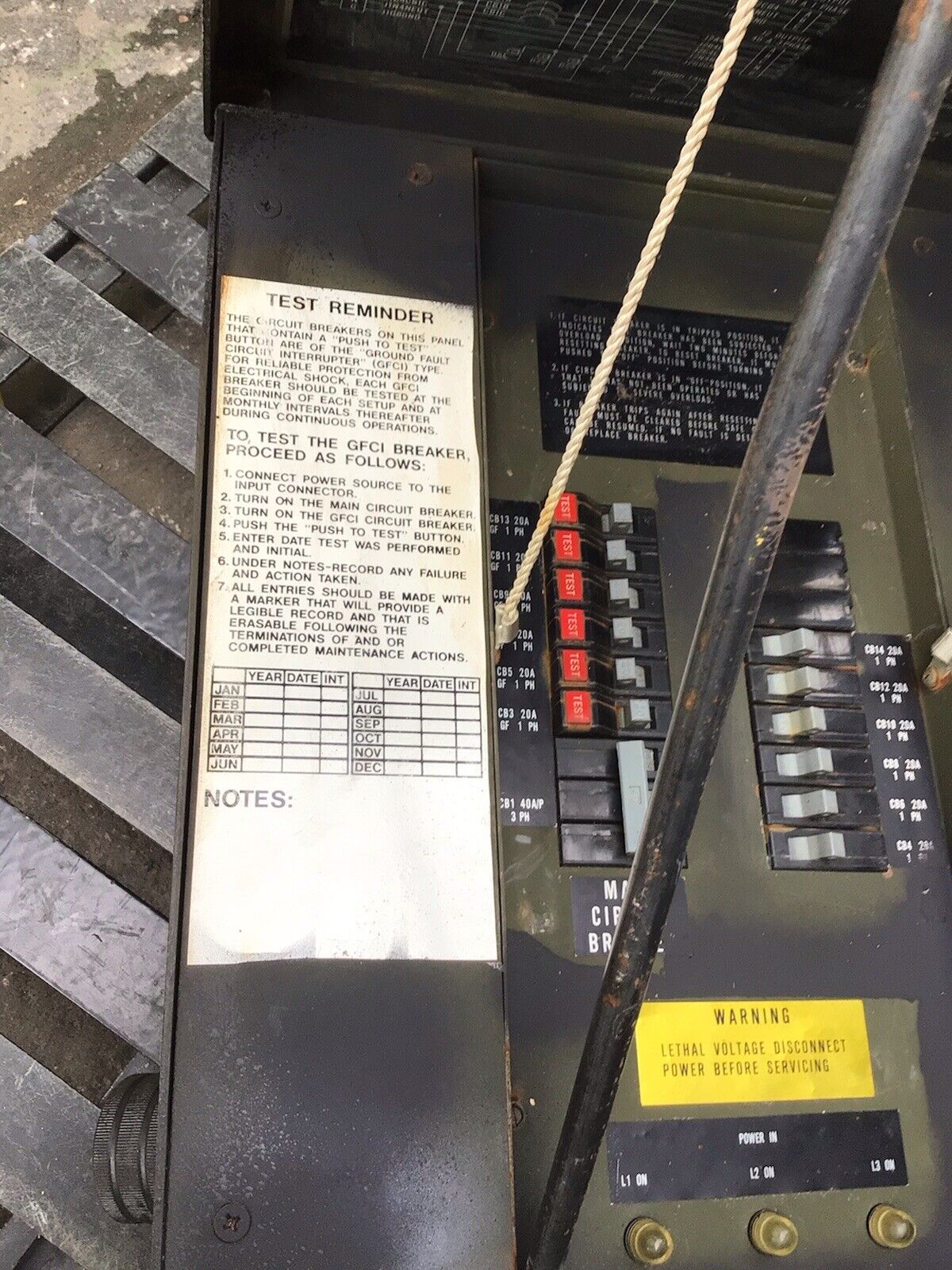 Military Power Distribution Box M40 A/P 3 PHASE 120/208V 40 AMP/PH (PDISE)