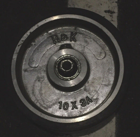 R&K 10x3A Loadmaster polyurethane wheel side mounted non-marking