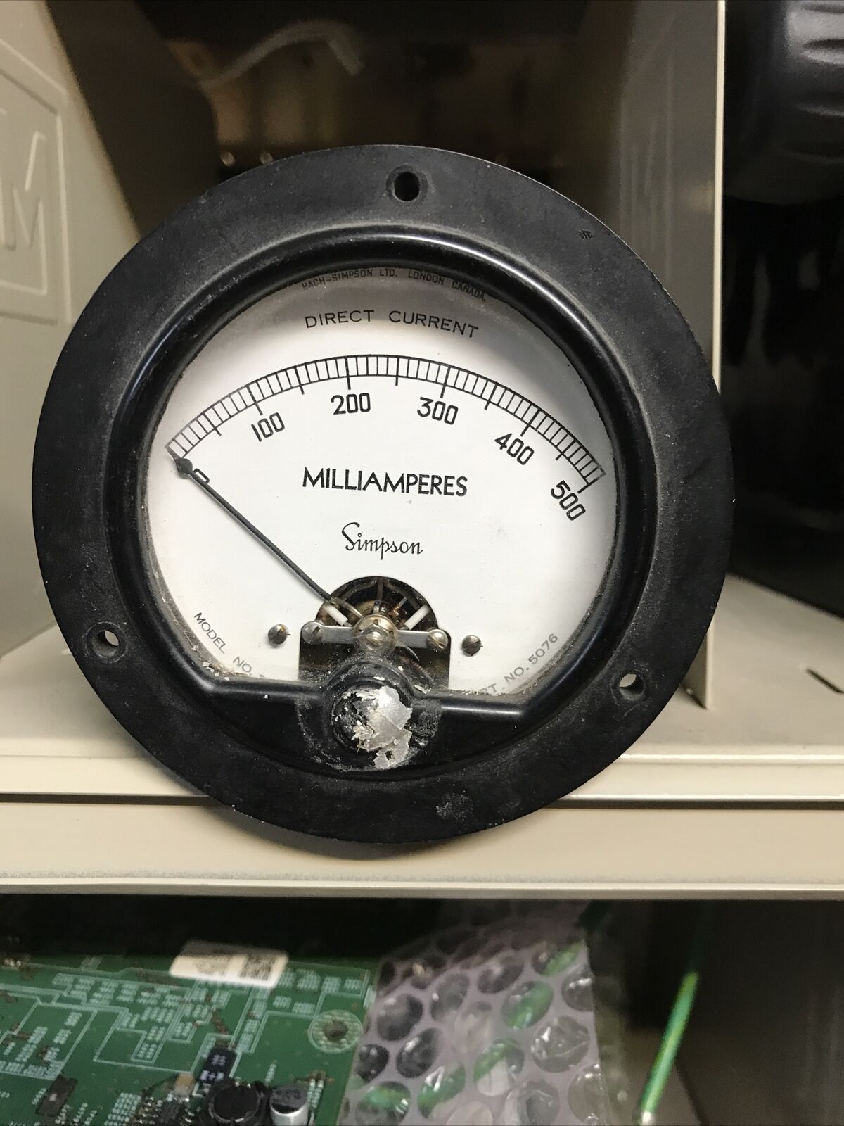 Vintage Simpson Direct Current Milliamperes 0-500mA