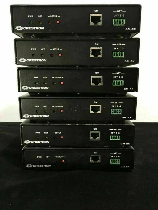 LOT OF 6 CRESTRON QM-RX