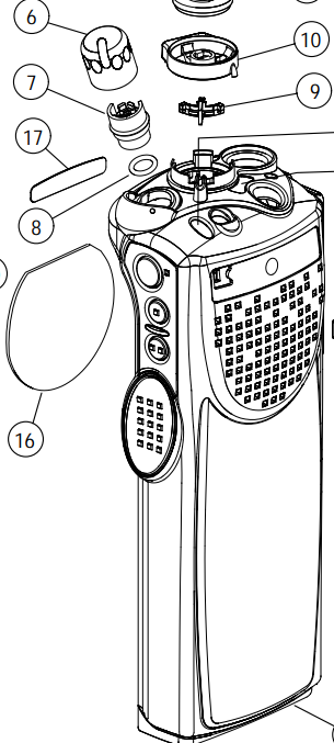Motorola Replacement Housing Case For XTS3000 Model 1